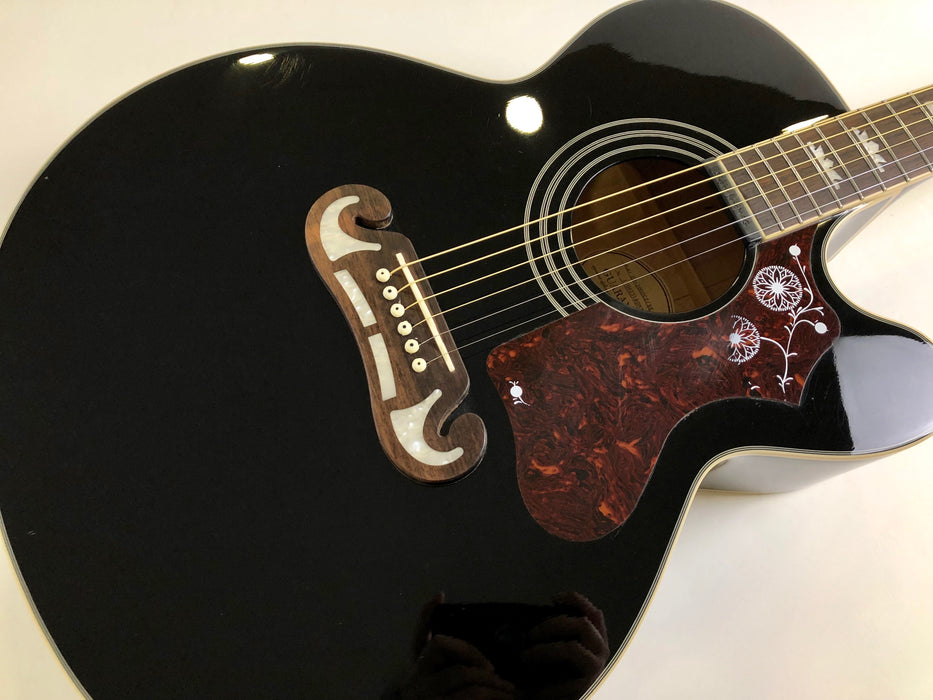 Epiphone EJ-200SCE Ebony 2015