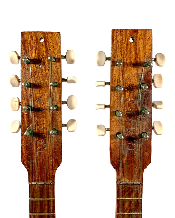 Tahitian Double Neck Ukulele Tumaraa Raiatea from 1992