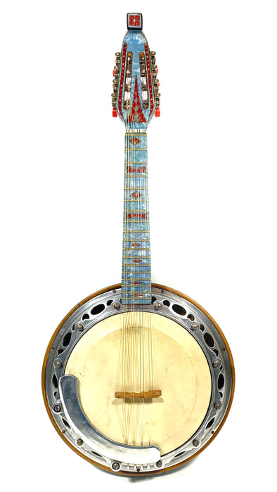 Banjo-Mandolin (Banjoline) Jacobacci Workshop Decorated in 1947