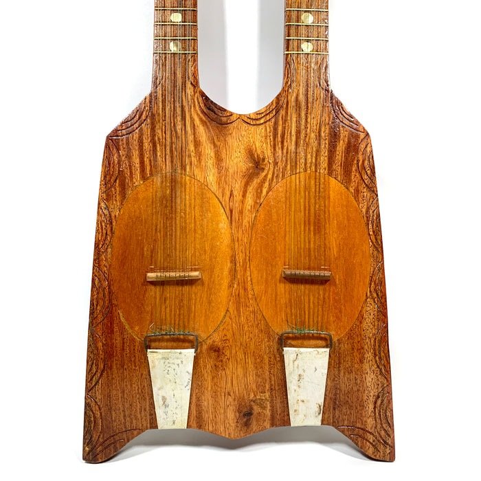 Tahitian Double Neck Ukulele Tumaraa Raiatea from 1992