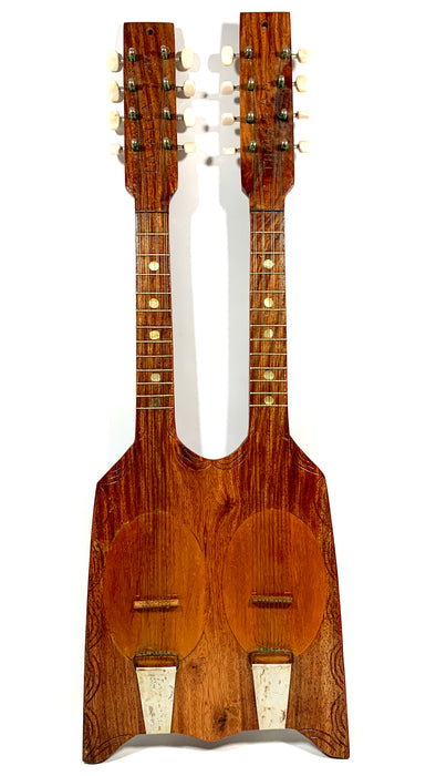 Tahitian Double Neck Ukulele Tumaraa Raiatea from 1992