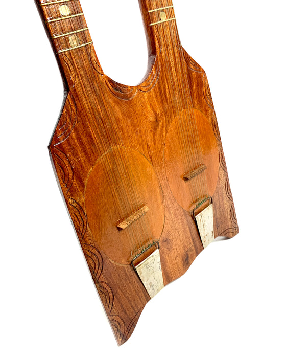 Tahitian Double Neck Ukulele Tumaraa Raiatea from 1992